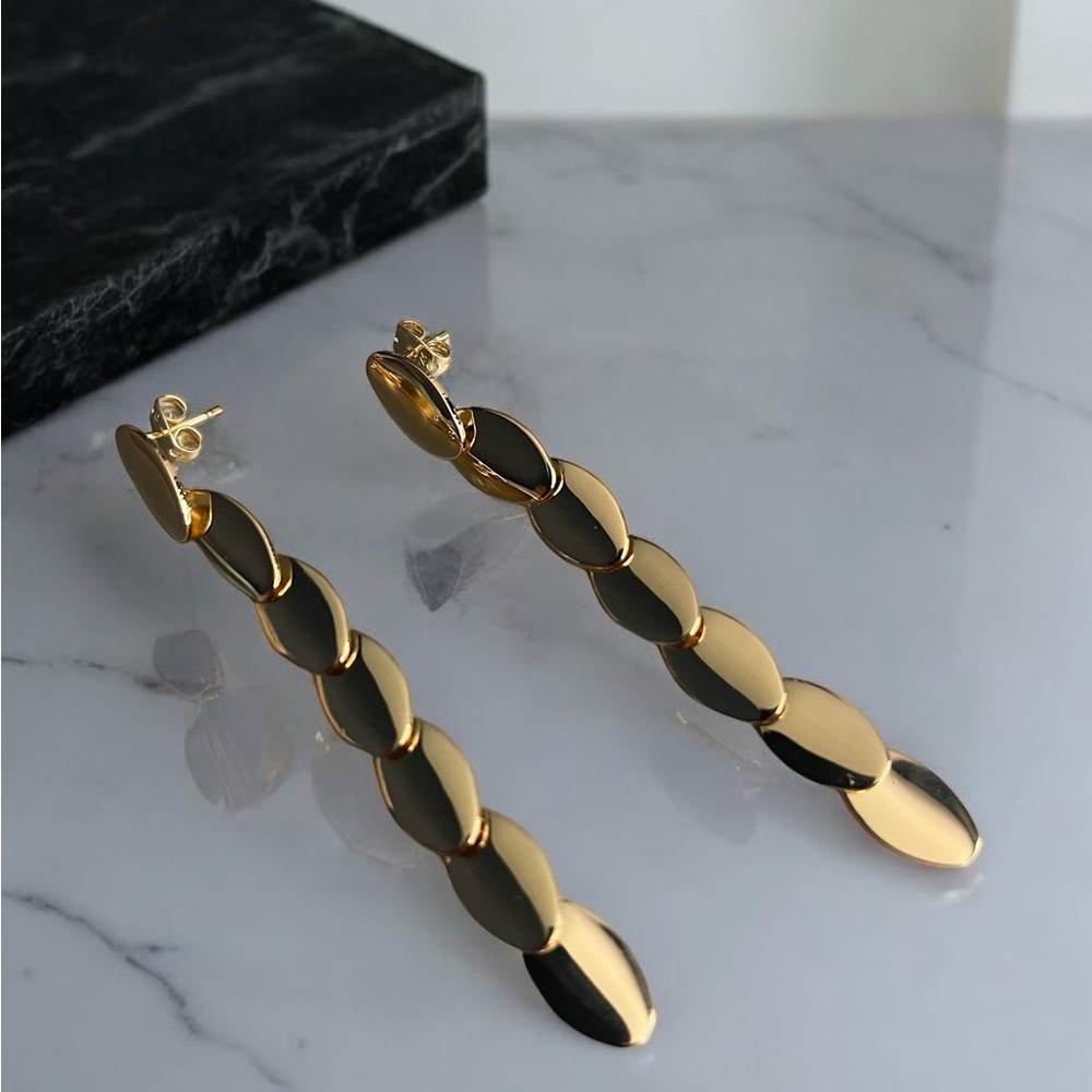 Drop & Dangle 14K Gold Electroplated Earrings